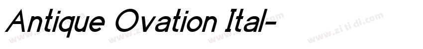 Antique Ovation Ital字体转换